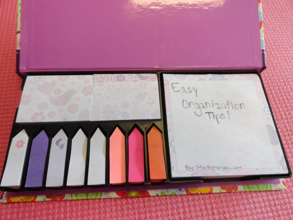Organization Sticky Notes Easy organization tips for college students and everybody else.