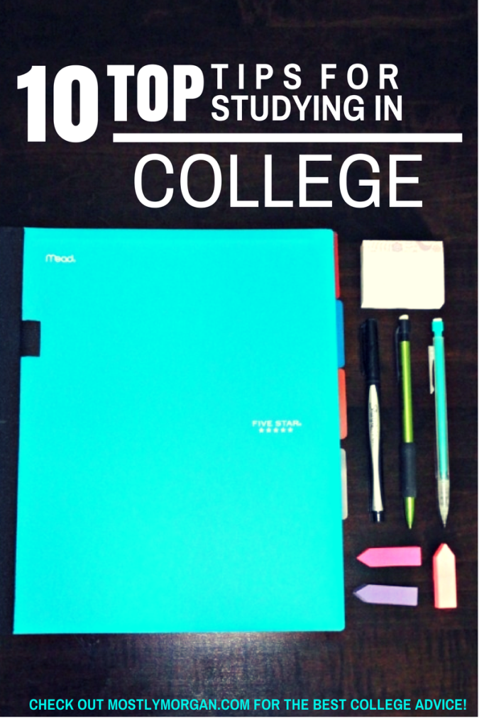 Check out www.mostlymorgan.com for the BEST #college #studying tips!