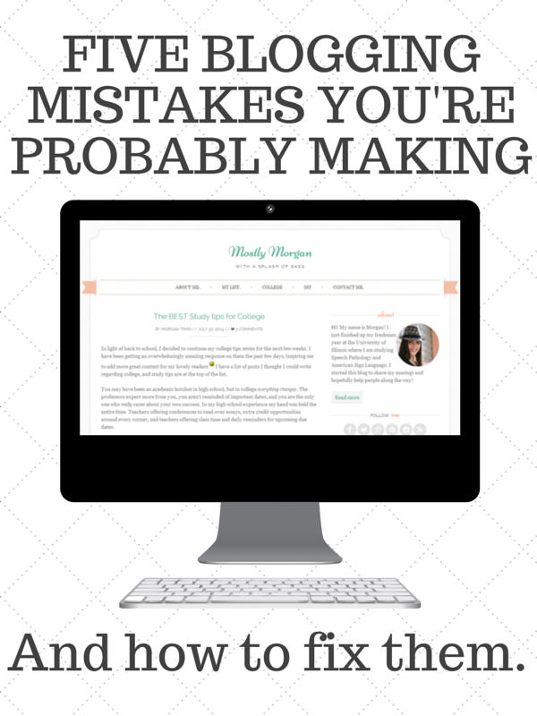 5 Blog Mistakes You’re Making (and how to fix them!)