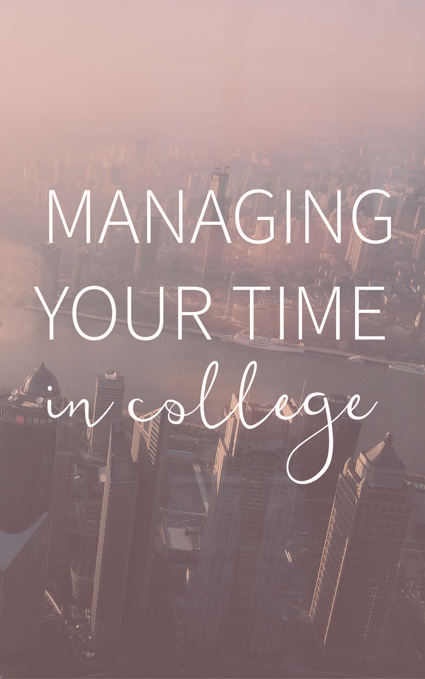 Eight ways to manage your time in college.