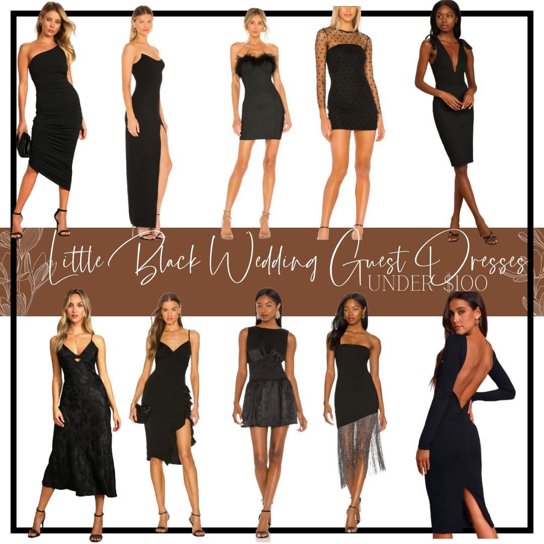 Wedding guest dresses for the 2022 wedding season: little black dresses